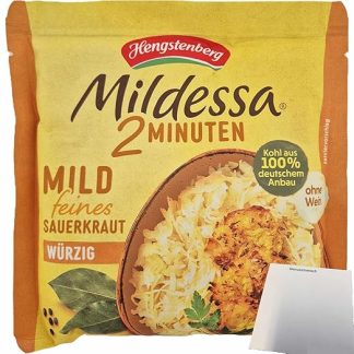 usy Bundle for Hengstenberg Mildessa Mild Sauerkraut (150 g Bag) + usy Block