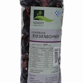 Coloured Giant Beans Dried 400 g from Greece Elephant Beans Voion Tastefully Nutrient Rich