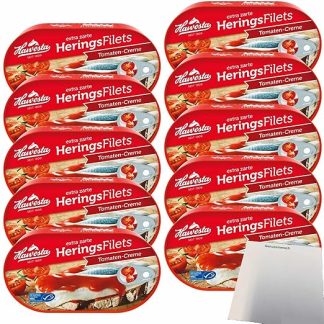 Hawesta Herring Fillets in Tomato Cream MSC VPE (10 x 200 g Tub) + usy Block