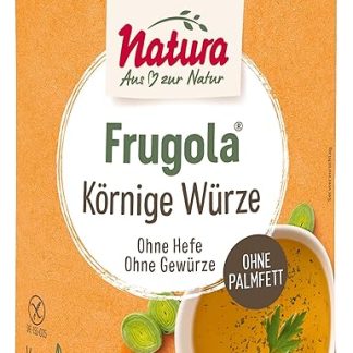 Frugola Grainy Seasoning - 100% Natural, Vegan, Gluten Free - No Yeast, Spices, Flavour Enhancer, Sugar & Palm Fat - Soup Seasoning, Vegetable Broth 500 g