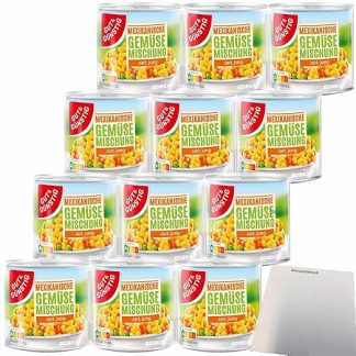 Gut&Günstig Mexican Vegetable Mix VPE (12 x 150 g Tub) + usy Block