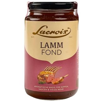 Lamb Stock 400 ml in Glass on Lamb Base as a Taste Boost for Savoury Meat Dishes and Fine Sauces - Lamb Base as a Base for Soups and Sauces