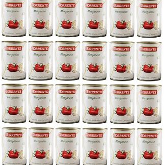24 x La Torrente Pomodoro Marzanino, San Marzano tomato in miniature, 100% Italian tomato, speciality from Campania, 400 g tin + Italian Gourmet Polpa di Pomodoro 400 g tin