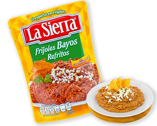 La Sierra Light Bean Pour 430 g - Fried Beans Ready to Serve, Mexican Baked Beans, Bean Paste