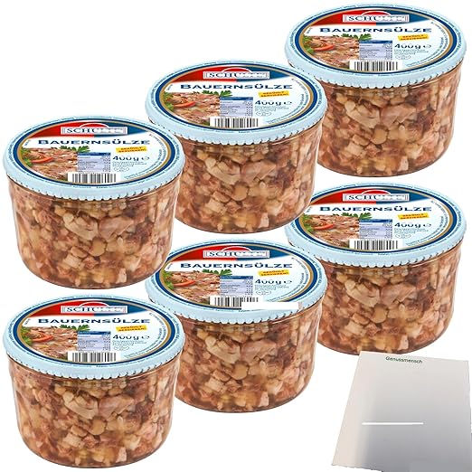 usy Bundle für Schulte Bauernsülze 6er Pack (6x400g Glas) + usy Block