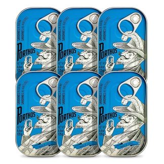 Sardines in Water | 6 x 125 g | Porthos | Portugal