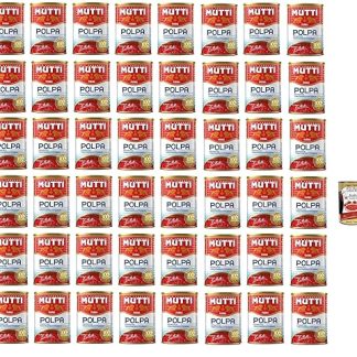 48x Mutti polpa di Pomodoro Tomato Pulp Tomato Sauce 100% Italian 400 + Italian Gourmet Polpa 400g