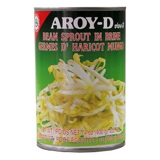 Aroy-D Mung Bean Seedlings Sprouts [4 x 400 g / 200 g ATG] Bean Sprout Pack of 4