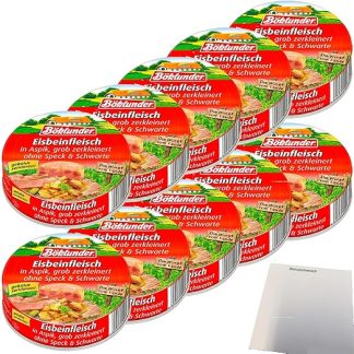 usy Bundle for Böklunder Ice Bone Meat in Aspic Pack of 10 (10 x 200 g Tub) + usy Block