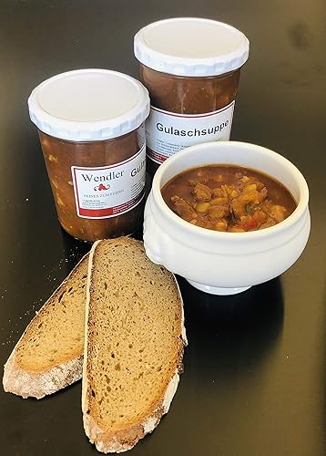 Goulash Soup Homemade in Glass with 400 g