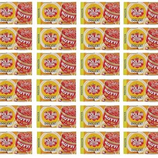 24 x Mutti Polpa Datterini Natural Sweet Tomatoes (300 g x 2) 100% Italian