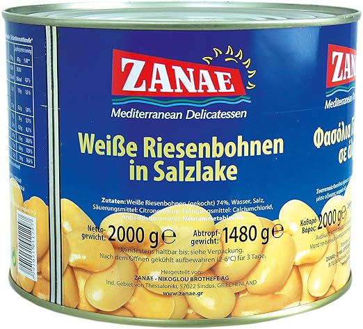 ZANAE Thick White Beans Natural 2kg