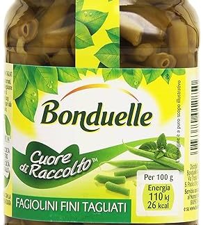 6 x Bonduelle fagiolini green beans 330 g glass Italian legumes vegetables