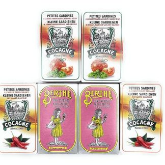 Small Sardine Variation Set - 6 Tins - 3 Types - Cocagne - Berthe - Portugal