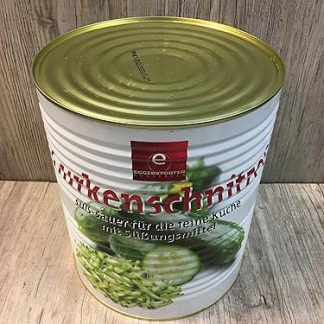 10 Litre Tin Pickle Strips with Sweetener Sweet and Sour Pasteurised