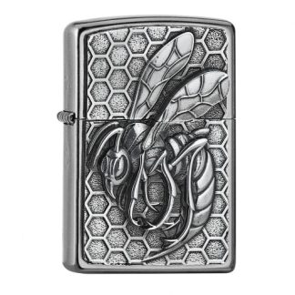 ZIPPO Street chrom Plakette Wasp 2007807