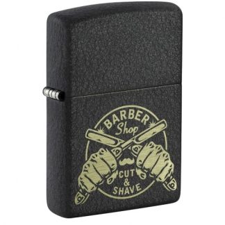 ZIPPO black crackle Barber Shop 60006827