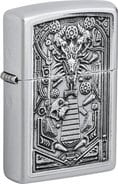 ZIPPO chrom gebuerstet Plakette Pinball Machine 2007882