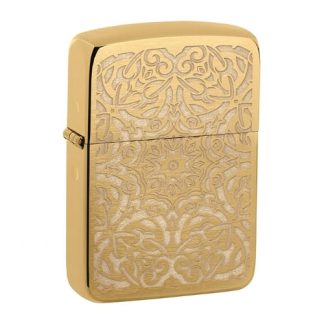 ZIPPO messing gebürstet Ornamental Design 60006154