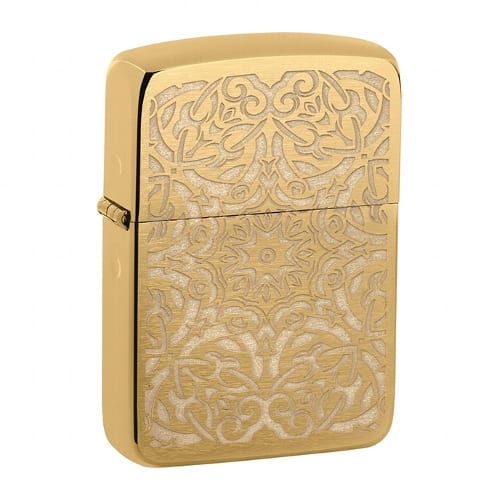 ZIPPO messing gebürstet Ornamental Design 60006154