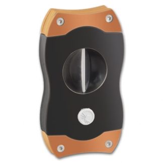 Zigarrencutter COLIBRI V-Cut schwarz/rosegold 23mm Durchmesser