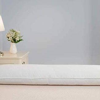 Welt der Träume Natural Pure Down / Feathers Side Sleeper Pillow Pregnancy Pillow Backrest 145 x 40 cm Nursing Pillow Body Pillow Oeko Tex 100