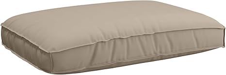 vidaXL Stylish Taupe Rectangle Pillow for Living Room Bedroom Soft Polyester Fabric Water Resistant Modern Design Home Decor Indoor Decorative Pillow