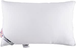 Homescapes Anti-Bacterial Super Microfibre Pillow Hypoallergenic Anti-Dust Mite Extra Fill for Side Sleepers, 48 x 74 cm (19 x 29) UK Standard Size