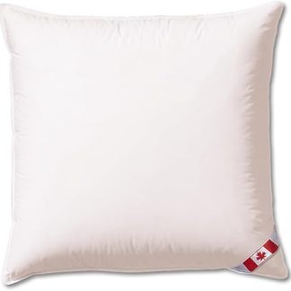 Künsemüller Canada Feather Down Pillow, Medium, 80 x 80 cm, Filling: 85% Feathers, 15% Down, Medium