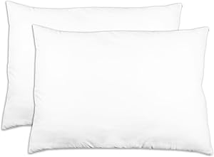ZOLLNER Set of 2 pillows, made in Germany, polyester filling, cover made of high-quality polyester, washable up to 60 °C, 60 x 80 cm, hotel quality, Oeko Tex® certified