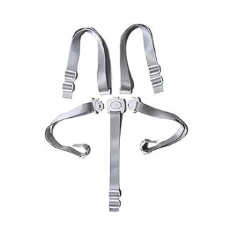 High Chair Strap, High Chair Safety Belts, 5-Point Safety Belt, Universal Child Restraint System, Baby Safety Belt, Pram Baby Safety Belt for Stokke Tripp Trap Hauck High Chair (Grey)