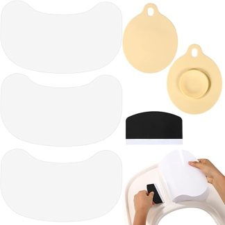 Suction Sticker Set for Stokke Tripp Trapp, Non-Slip Tray Suction Stickers with Suction Cup Plate and Scraper for Attaching Highchair Plates Bowls and Toys