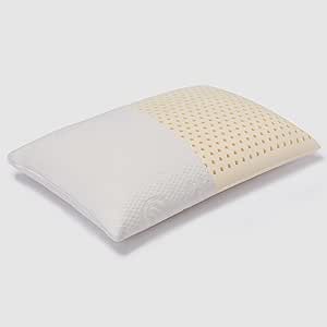 RAVENSBERGER Neck Support Pillow 60 x 40 x 12.5 cm Natural Latex Pillow I Made in Europe I 50% Natural Rubber Anti-Allergic Cotton Cover Breathable I Side Sleeper Pillow Ergonomic Sleeping Pillow