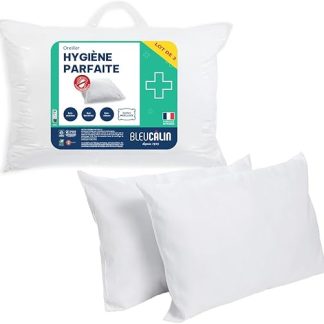 Bleu Clin Anti-Dust Mite Pillow, Cotton, white, 45 x 70 cm