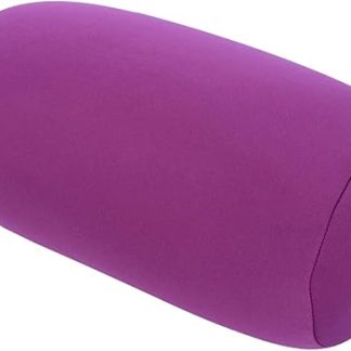 Tyenaza Micro Mini Pillow, Micro Mini Micro Bead Back Pillow Roll Decorative Pillow Travel Home Sleep Neck Support Comfortable (Purple)