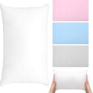 Small Pillow, Small Pillow, 30 × 20 cm, Baby Pillow, Kids Travel Pillow, Pillow with Three Pillowcases, Neck Pillow for Travel, Nap, Removable Pillowcase, Mini Pillow for Adults,