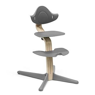 Stokke Nomi Chair Grey - Inspired for Active Sitting - Infinitely Adjustable Without Tools - Includes Footrest and Tilt-Proof Wheels - Maximum Load 150 kg