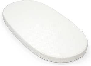 Stokke Sleepi Fitted Sheet V3, Fans Grey - Soft Bed Linen for Sweet Dreams - Made for Stokke Sleepi Bed - 100% Fine Cotton Percale - Washable