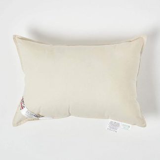 Homescapes Set of 2 cushion filling, 35 x 50 cm, filling cushion with cover made of GOTS-certified organic cotton and super microfibre filling, Oeko-Tex certified, hypoallergenic, dimensionally stable