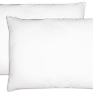 ZOLLNER Set of 2 pillows, made in Germany, polyester filling, cover made of high-quality polyester, washable up to 60 °C, 40 x 60 cm, hotel quality, Oeko Tex® certified