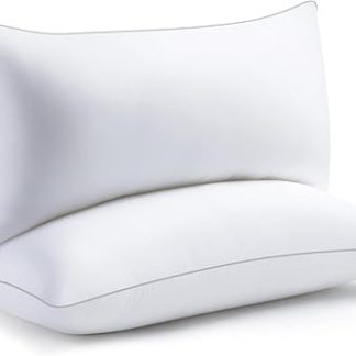 BedStory Pillow 40 x 80 cm, Pillow Set of 2 with High-Quality Micro Fibres Cushion Filling 950 g x 2, Washable and Soft Filling Pillow, Bed Pillow, Sofa Pillow, Side Sleeper Pillow