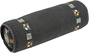 BTS JK's Pick Korean Buckwheat Pillow (Begozani), Adjustable Cylinder Pillow (12 x 4 Inch) with Organic Pillow Case, Breathable for Cool Sleep, Bolster for Side and Back Sleepers