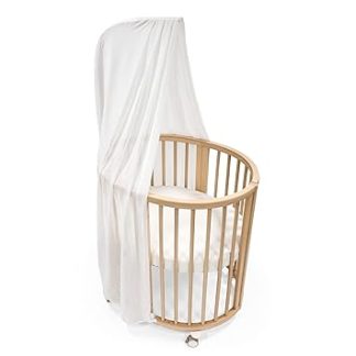 Stokke Sleepi Canopy V3, White - Create a Cosy, Quiet Environment for Babies - Easy to Assemble - Lightweight Fabric - Compatible with Sleepi Mini & Bed