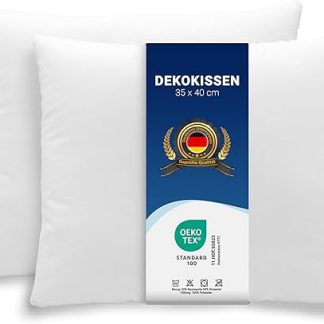 Zollner 114 Set of 2 Microfibre Cushions Various Sizes Washable on a Hot Cycle, 35 x 40 cm