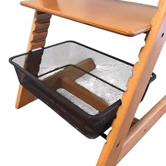 Adapter Compatible for Trofast Wire Basket Basket and Stokke Tripp Trapp High Chair 1 Set (2 Pieces) (Black)