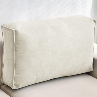 Reading Cushion for Bed and Sofa Backrest Cushion 60/70/90/100 cm Soft Washable Reading Cushion, Headboard Cushion, Back Cushion, Lumbar / Back Support Cushion with Removable Cover, (Colour: #3, Size: