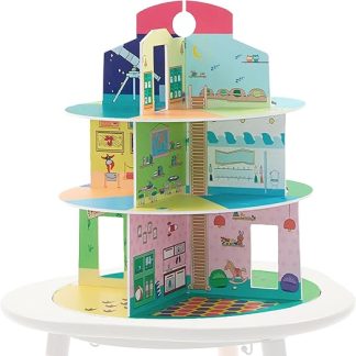 Stokke MuTable Wooden House - 2023 Redesign - Includes Playground, Family House, Museum & Nursery - Made of Wood, Screwless Construction - From 3 Years