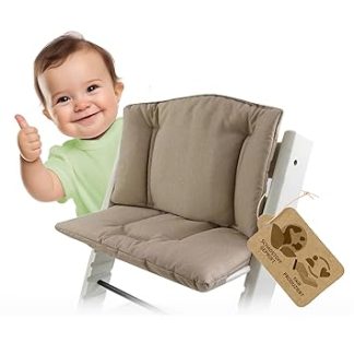 Replacement Cover Seat Cushion Set Seat Reducer Compatible with Stokke Tripp Trapp for High Chair Mod. 1 (Mottled Beige)