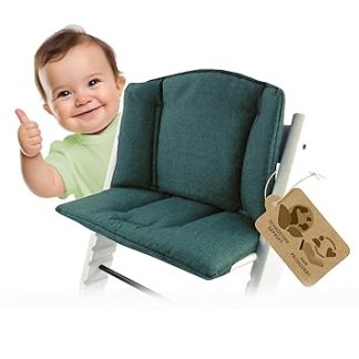 Replacement Cover Seat Cushion Set Seat Reducer Compatible with Stokke Tripp Trapp for High Chair Mod. 1 (Mottled Olive)