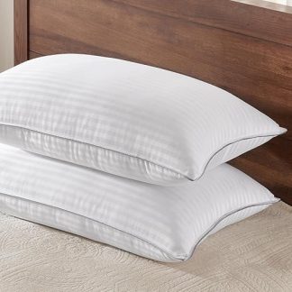 Basic Beyond Standard Pillows Set of 2 - Down Alternative Pillows for Sleeping, Soft 50.8 x 66 cm Pillow Standard Size Set of 2 for Back, Stomach or Side Sleepers